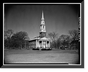 Historic Framed Print, First Church of Christ, Congregational, Temple Street, New Haven, New Haven County, CT - 2,  17-7/8" x 21-7/8"