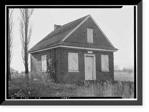 Historic Framed Print, Odessa Friends Meetinghouse, Route 299, Odessa, New Castle County, DE,  17-7/8" x 21-7/8"