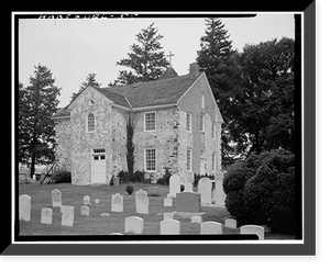 Historic Framed Print, St. James Protestant Episcopal Church, Saint James Church Road & Old Capital Trail, Stanton, New Castle County, DE - 2,  17-7/8" x 21-7/8"