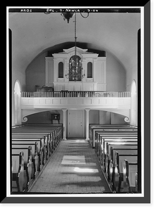Historic Framed Print, Immanuel Church (Episcopal), The Green, New Castle, New Castle County, DE - 4,  17-7/8" x 21-7/8"