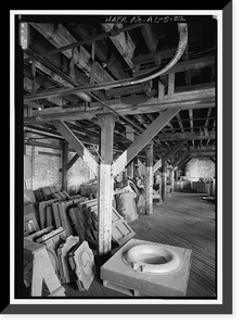 Historic Framed Print, Continental Gin Company, Prattville, Autauga County, AL - 15,  17-7/8" x 21-7/8"