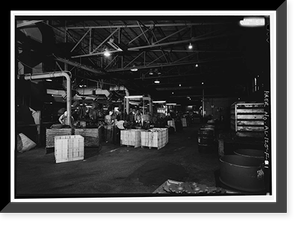 Historic Framed Print, Southern Ductile Casting Company, Grinding & Shipping, 2217 Carolina Avenue, Bessemer, Jefferson County, AL,  17-7/8" x 21-7/8"