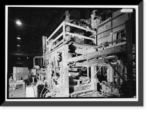 Historic Framed Print, United States Pipe & Foundry Company Plant, Core Making Shop, 2023 St. Louis Avenue at I-20/59, Bessemer, Jefferson County, AL,  17-7/8" x 21-7/8"