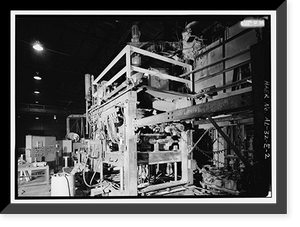 Historic Framed Print, United States Pipe & Foundry Company Plant, Core Making Shop, 2023 St. Louis Avenue at I-20/59, Bessemer, Jefferson County, AL - 2,  17-7/8" x 21-7/8"