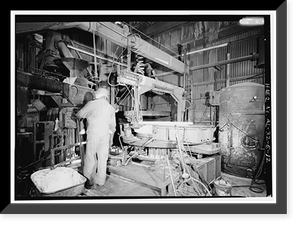 Historic Framed Print, United States Pipe & Foundry Company Plant, Core Making Shop, 2023 St. Louis Avenue at I-20/59, Bessemer, Jefferson County, AL - 12,  17-7/8" x 21-7/8"