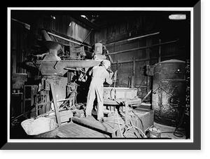 Historic Framed Print, United States Pipe & Foundry Company Plant, Core Making Shop, 2023 St. Louis Avenue at I-20/59, Bessemer, Jefferson County, AL - 14,  17-7/8" x 21-7/8"