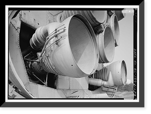 Historic Framed Print, Marshall Space Flight Center, Saturn Propulsion & Structural Test Facility, East Test Area, Huntsville vicinity, Madison County, AL - 23,  17-7/8" x 21-7/8"