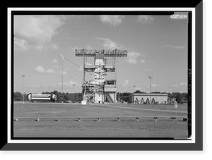 Historic Framed Print, Marshall Space Flight Center, Saturn Propulsion & Structural Test Facility, East Test Area, Huntsville vicinity, Madison County, AL - 35,  17-7/8" x 21-7/8"
