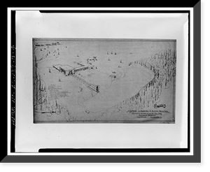 Historic Framed Print, Marshall Space Flight Center, East Test Area, Dodd Road, Huntsville vicinity, Madison County, AL - 4,  17-7/8" x 21-7/8"