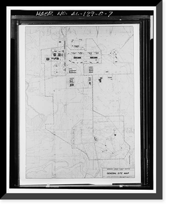 Historic Framed Print, Marshall Space Flight Center, East Test Area, Dodd Road, Huntsville vicinity, Madison County, AL - 7,  17-7/8" x 21-7/8"