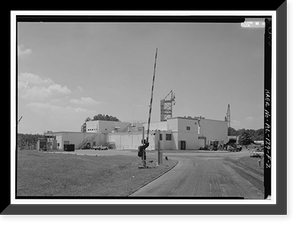 Historic Framed Print, Marshall Space Flight Center, East Test Area, Block House, Huntsville vicinity, Madison County, AL - 2,  17-7/8" x 21-7/8"