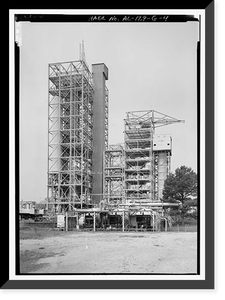 Historic Framed Print, Marshall Space Flight Center, East Test Area, Cold Calibration Test Stand, Huntsville vicinity, Madison County, AL - 4,  17-7/8" x 21-7/8"