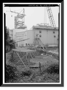 Historic Framed Print, Marshall Space Flight Center, East Test Area, Power Plant Test Stand, Huntsville vicinity, Madison County, AL,  17-7/8" x 21-7/8"