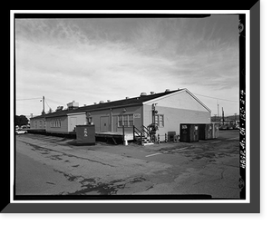 Historic Framed Print, Oakland Army Base, Printing Plant, Attu & Baku Streets, Oakland, Alameda County, CA - 4,  17-7/8" x 21-7/8"