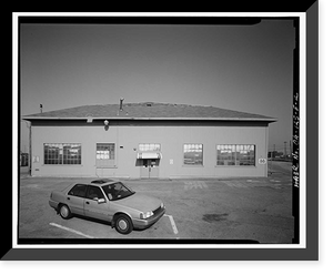 Historic Framed Print, Oakland Army Base, Storehouse, Buna & Baku Streets, Oakland, Alameda County, CA - 2,  17-7/8" x 21-7/8"