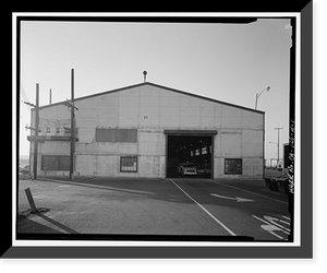 Oakland Army Base, Vehicle Maintenance Shop, Attu Street & Corregidor Avenue, Oakland, Alameda County, CA, Antique Print