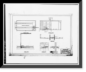 Oakland Army Base, Railroad Engine Shop, Engineer Road & Wake Avenue, Oakland, Alameda County, CA - 7, Historic Print