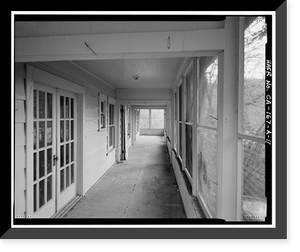 Historic Framed Print, Big Creek Hydroelectric System, Powerhouse 8, Operator Cottage, Big Creek, Big Creek vicinity, Fresno County, CA - 11,  17-7/8" x 21-7/8"