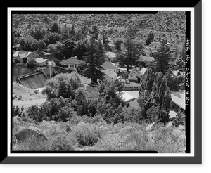 Historic Framed Print, Bishop Creek Hydroelectric System, Plant 4, Worker Cottage, Bishop Creek, Bishop vicinity, Inyo County, CA,  17-7/8" x 21-7/8"