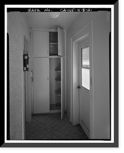 Historic Framed Print, Bishop Creek Hydroelectric System, Plant 4, Worker Cottage, Bishop Creek, Bishop vicinity, Inyo County, CA - 21,  17-7/8" x 21-7/8"