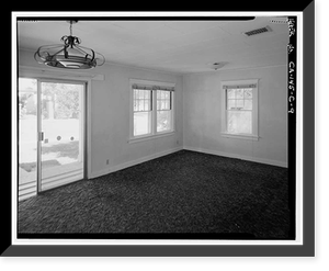 Historic Framed Print, Bishop Creek Hydroelectric System, Plant 4, Worker Cottage, Bishop Creek, Bishop vicinity, Inyo County, CA - 30,  17-7/8" x 21-7/8"
