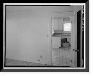 Historic Framed Print, Bishop Creek Hydroelectric System, Plant 4, Worker Cottage, Bishop Creek, Bishop vicinity, Inyo County, CA - 35,  17-7/8" x 21-7/8"
