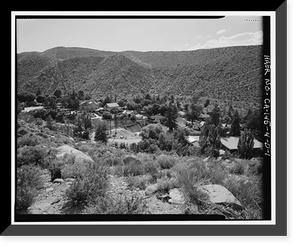Historic Framed Print, Bishop Creek Hydroelectric System, Plant 4, Worker Cottage, Bishop Creek, Bishop vicinity, Inyo County, CA - 43,  17-7/8" x 21-7/8"
