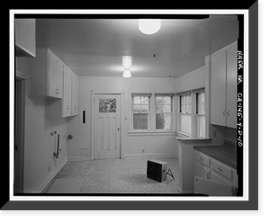 Historic Framed Print, Bishop Creek Hydroelectric System, Plant 4, Worker Cottage, Bishop Creek, Bishop vicinity, Inyo County, CA - 52,  17-7/8" x 21-7/8"