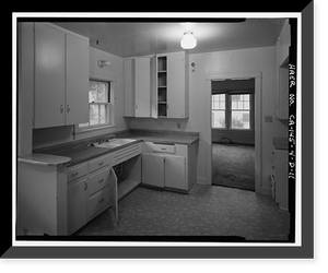 Historic Framed Print, Bishop Creek Hydroelectric System, Plant 4, Worker Cottage, Bishop Creek, Bishop vicinity, Inyo County, CA - 53,  17-7/8" x 21-7/8"