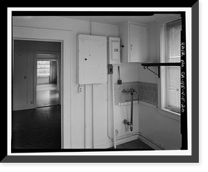 Historic Framed Print, Bishop Creek Hydroelectric System, Plant 4, Worker Cottage, Bishop Creek, Bishop vicinity, Inyo County, CA - 81,  17-7/8" x 21-7/8"