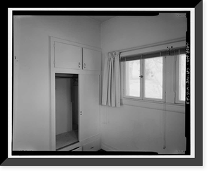 Historic Framed Print, Bishop Creek Hydroelectric System, Plant 4, Worker Cottage, Bishop Creek, Bishop vicinity, Inyo County, CA - 84,  17-7/8" x 21-7/8"