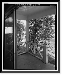 Historic Framed Print, Bishop Creek Hydroelectric System, Plant 4, Worker Cottage, Bishop Creek, Bishop vicinity, Inyo County, CA - 120,  17-7/8" x 21-7/8"