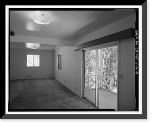 Historic Framed Print, Bishop Creek Hydroelectric System, Plant 4, Worker Cottage, Bishop Creek, Bishop vicinity, Inyo County, CA - 124,  17-7/8" x 21-7/8"