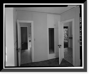 Historic Framed Print, Bishop Creek Hydroelectric System, Plant 4, Worker Cottage, Bishop Creek, Bishop vicinity, Inyo County, CA - 129,  17-7/8" x 21-7/8"