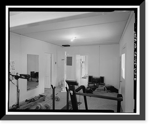 Historic Framed Print, Bishop Creek Hydroelectric System, Plant 4, Worker Cottage, Bishop Creek, Bishop vicinity, Inyo County, CA - 142,  17-7/8" x 21-7/8"