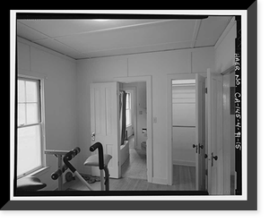Historic Framed Print, Bishop Creek Hydroelectric System, Plant 4, Worker Cottage, Bishop Creek, Bishop vicinity, Inyo County, CA - 151,  17-7/8" x 21-7/8"