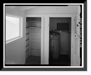 Historic Framed Print, Bishop Creek Hydroelectric System, Plant 6, Cashbaugh-Kilpatrick House, Bishop Creek, Bishop vicinity, Inyo County, CA - 28,  17-7/8" x 21-7/8"