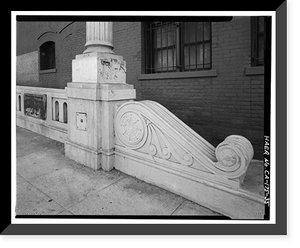 Historic Framed Print, First Street Bridge, Spanning Los Angeles River at First Street, Los Angeles, Los Angeles County, CA - 35,  17-7/8" x 21-7/8"