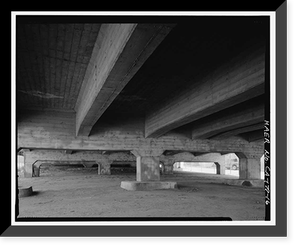 Historic Framed Print, Ninth Street Viaduct, Spanning Los Angeles River at Olympic Boulevard, Los Angeles, Los Angeles County, CA - 16,  17-7/8" x 21-7/8"