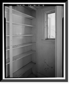 Historic Framed Print, Lee Vining Creek Hydroelectric System, Triplex Cottage, Lee Vining Creek, Lee Vining vicinity, Mono County, CA - 18,  17-7/8" x 21-7/8"