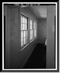Historic Framed Print, Lee Vining Creek Hydroelectric System, Triplex Cottage, Lee Vining Creek, Lee Vining vicinity, Mono County, CA - 20,  17-7/8" x 21-7/8"