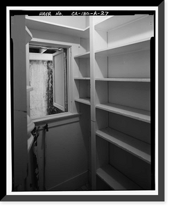 Historic Framed Print, Lee Vining Creek Hydroelectric System, Triplex Cottage, Lee Vining Creek, Lee Vining vicinity, Mono County, CA - 27,  17-7/8" x 21-7/8"