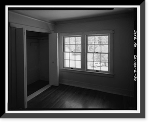 Historic Framed Print, Lee Vining Creek Hydroelectric System, Triplex Cottage, Lee Vining Creek, Lee Vining vicinity, Mono County, CA - 30,  17-7/8" x 21-7/8"