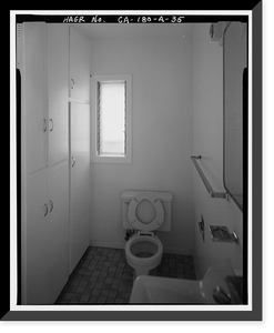 Historic Framed Print, Lee Vining Creek Hydroelectric System, Triplex Cottage, Lee Vining Creek, Lee Vining vicinity, Mono County, CA - 35,  17-7/8" x 21-7/8"