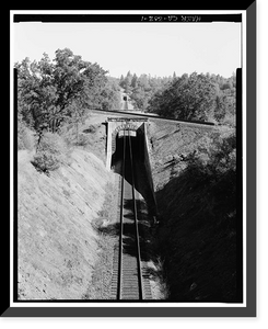 Historic Framed Print, Central Pacific Transcontinental Railroad, Tunnel No. 26, Milepost 133.29, Applegate vicinity, Placer County, CA,  17-7/8" x 21-7/8"