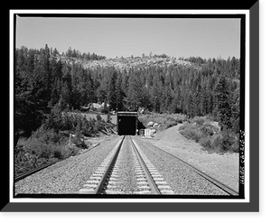 Historic Framed Print, Central Pacific Transcontinental Railroad, Tunnel No. 41, Milepost 193.3, Donner, Placer County, CA - 5,  17-7/8" x 21-7/8"