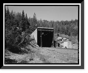 Historic Framed Print, Central Pacific Transcontinental Railroad, Tunnel No. 41, Milepost 193.3, Donner, Placer County, CA - 6,  17-7/8" x 21-7/8"