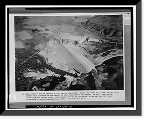 Historic Framed Print, Prado Dam, Santa Ana River near junction of State Highways 71, Corona vicinity, Riverside County, CA - 6,  17-7/8" x 21-7/8"