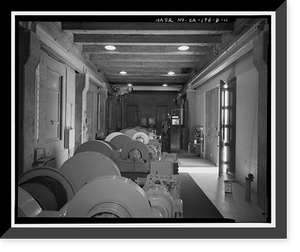 Historic Framed Print, Prado Dam, Outlet Works, Santa Ana River near junction of State Highways 71, Corona vicinity, Riverside County, CA - 10,  17-7/8" x 21-7/8"