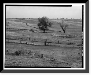 Historic Framed Print, Keefe-McDerby Mine Ditch, East of East Bidwell Street between Clarksville Ro, Folsom vicinity, Sacramento County, CA - 8,  17-7/8" x 21-7/8"